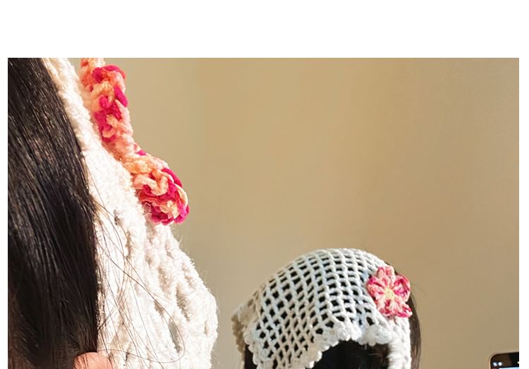 Head Scarf Triangle Floral