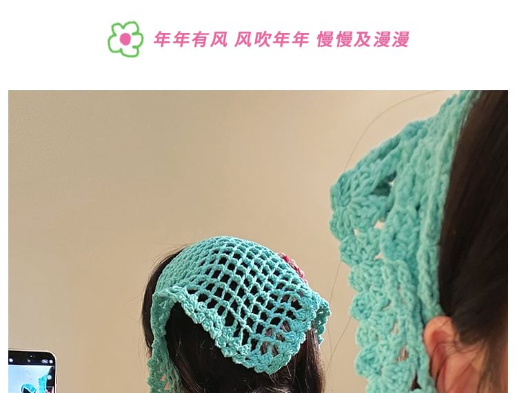 Head Scarf Triangle Floral