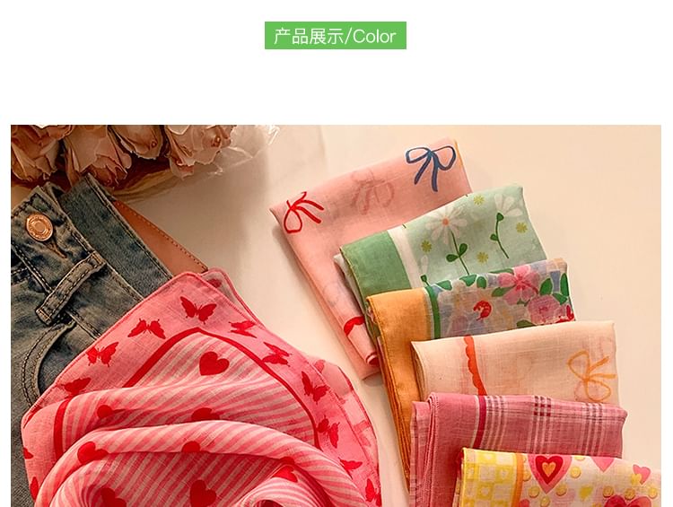 Head Scarf (Various Cotton Print Designs) Linen