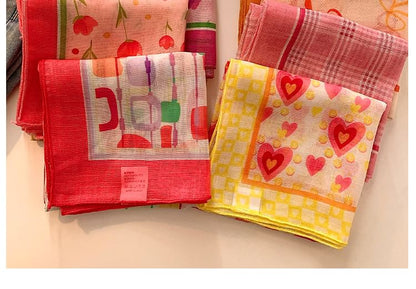 Head Scarf (Various Cotton Print Designs) Linen