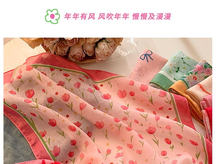 Head Scarf (Various Cotton Print Designs) Linen