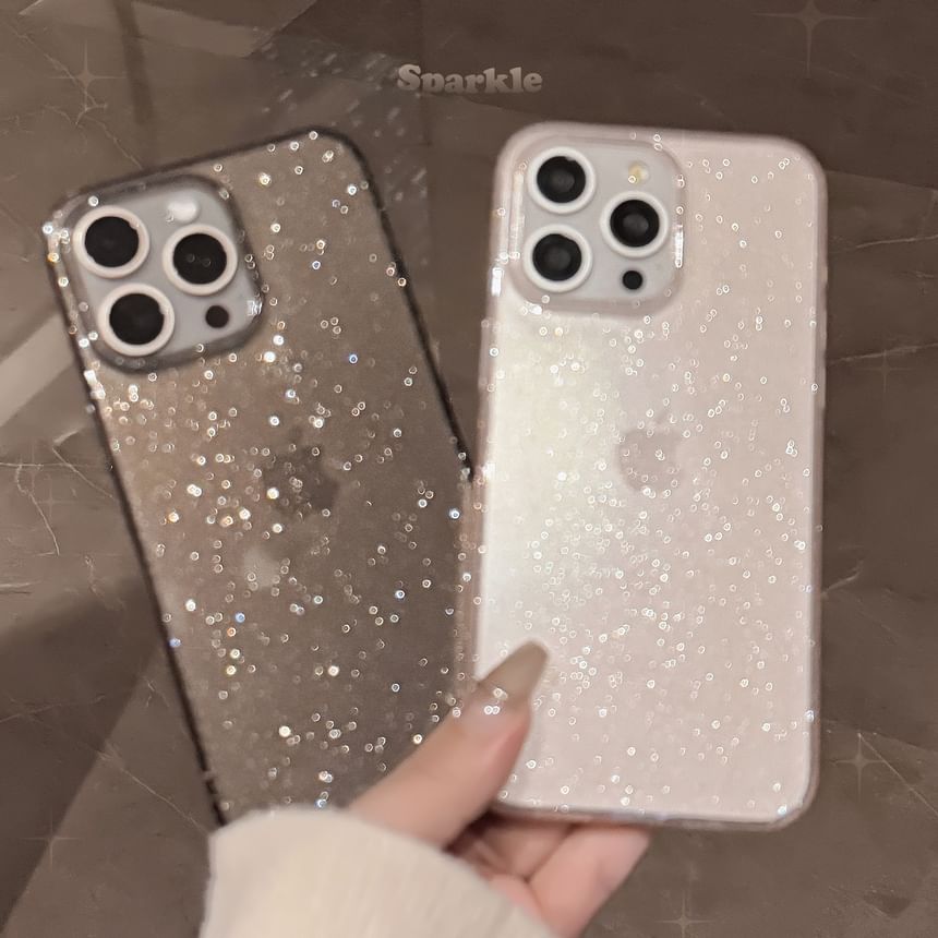 Glitter Transparent Phone Case - Compatible with iPhone