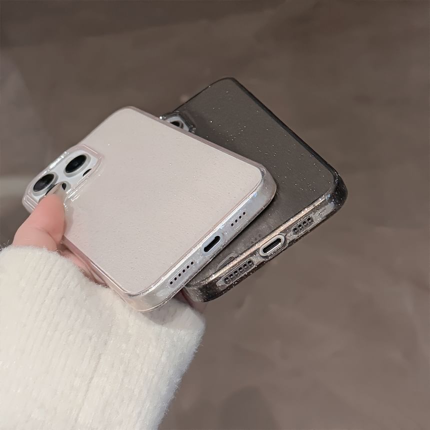Glitter Transparent Phone Case - Compatible with iPhone