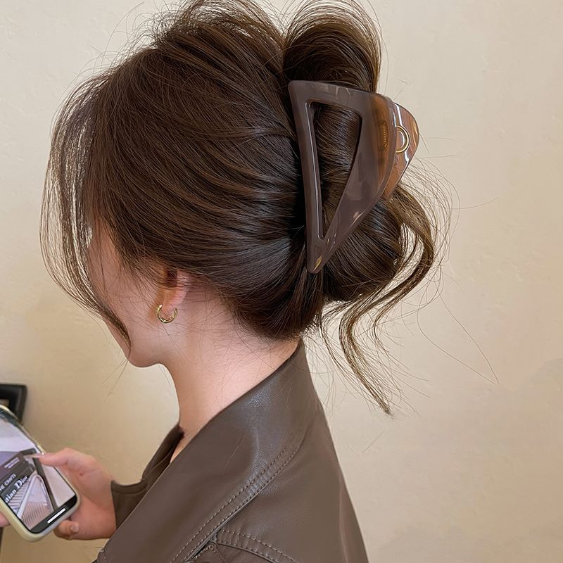 Clip Hair Claw Triangle Acrylic