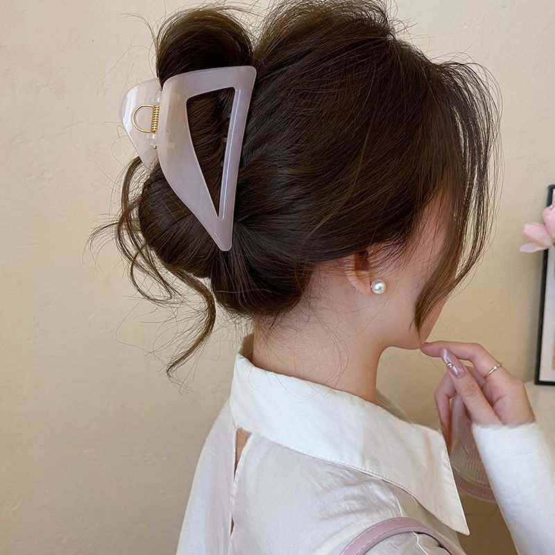 Clip Hair Claw Triangle Acrylic