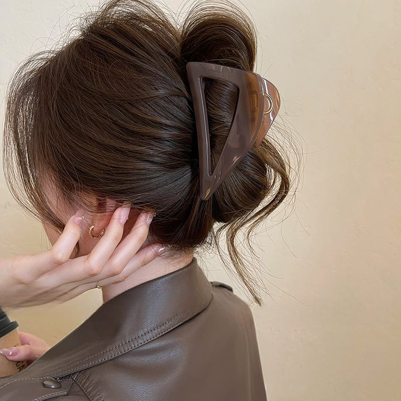 Clip Hair Claw Triangle Acrylic