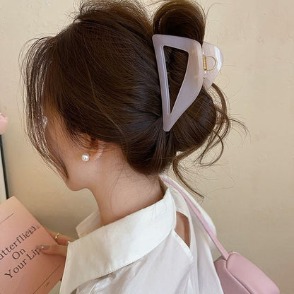 Clip Hair Claw Triangle Acrylic