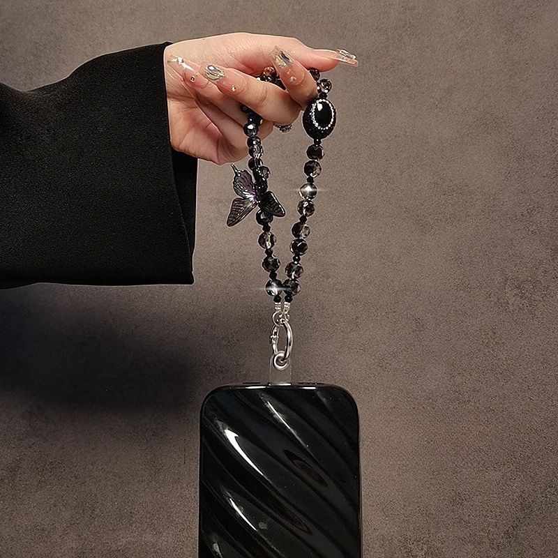 Schmetterlings-Handyband aus Kunstkristall