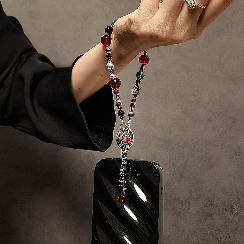 Faux Strap Telefon Schleife Kristall