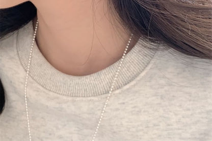 Ohrring Herz 925 Perle Ohrstecker Kunstsilber Sterling