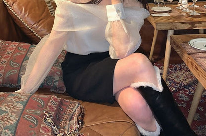 Perlen Sterling 925 Ohrring Schleife Ohrstecker Silber