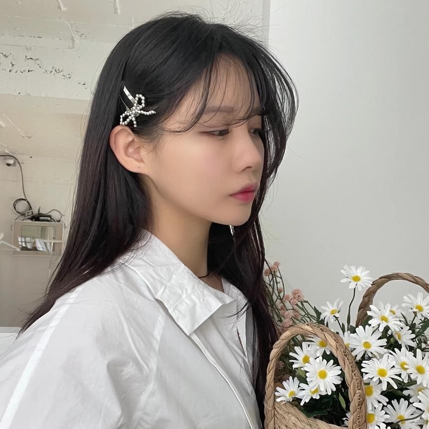 Set Clip Hair Beaded Alloy Bow