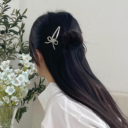 クリップヘアビーズ合金リボンセット