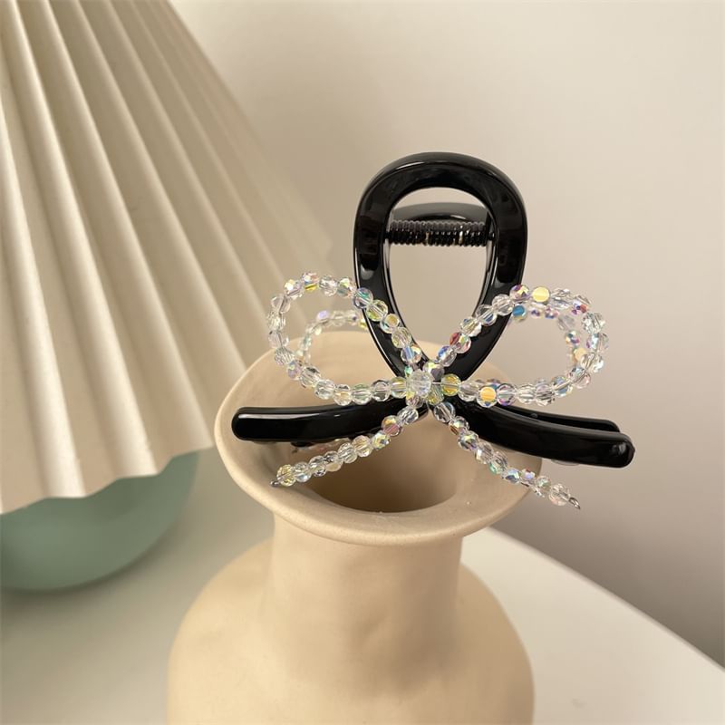 Claw Hair Acrylic Beaded Bow