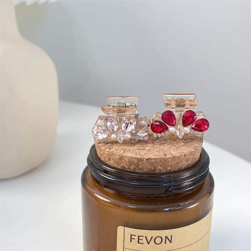 Rhinestone Acrylic Claw Hair Pearl Faux