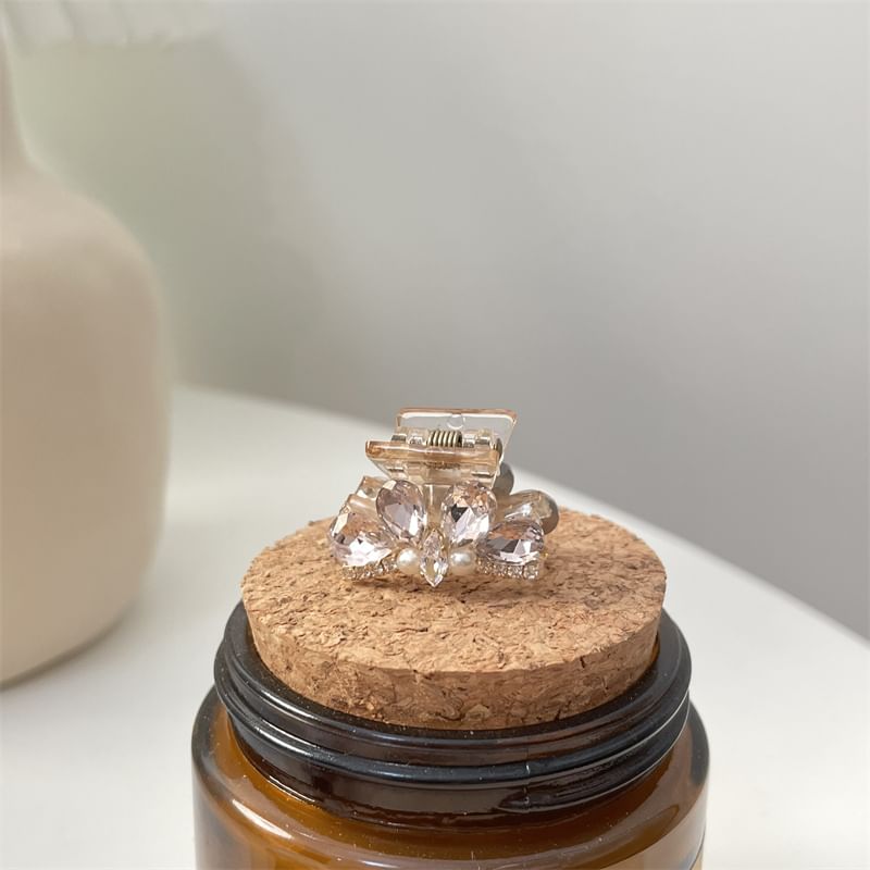 Rhinestone Acrylic Claw Hair Pearl Faux