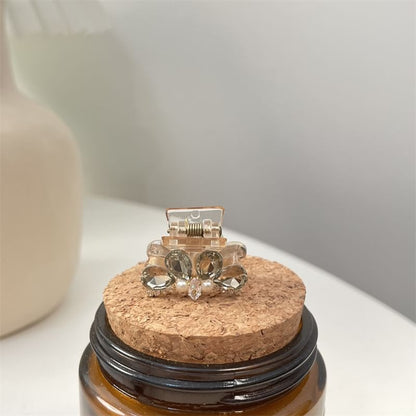 Rhinestone Acrylic Claw Hair Pearl Faux