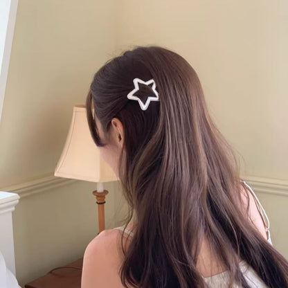 幾何学的なセットヘアクリップ合金