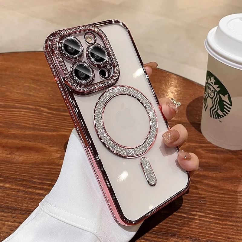 Embellished Magnetic Phone Case - Compatible with iPhone and MagSafe