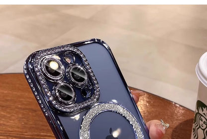 Hülle (MagSafe-kompatibel) mit magnetischer Telefonverzierung