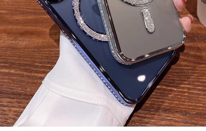 Hülle (MagSafe-kompatibel) mit magnetischer Telefonverzierung