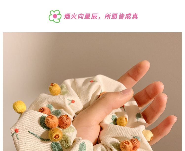 Floral Scrunchie