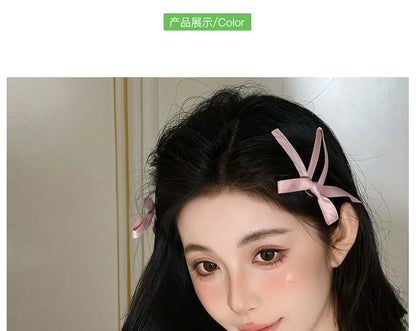ヘアクリップセット リボン
