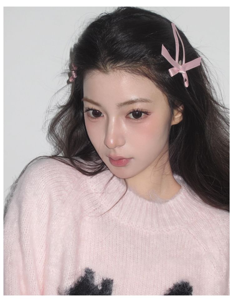 ヘアクリップセット リボン