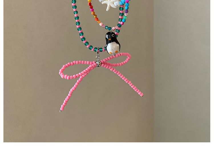 ビーズネックレス