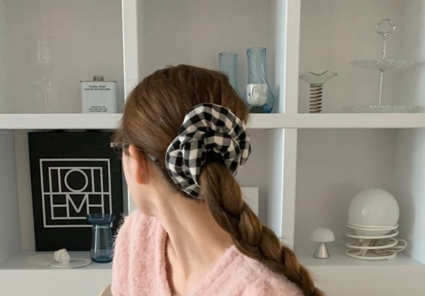 Scrunchie Padded Plaid