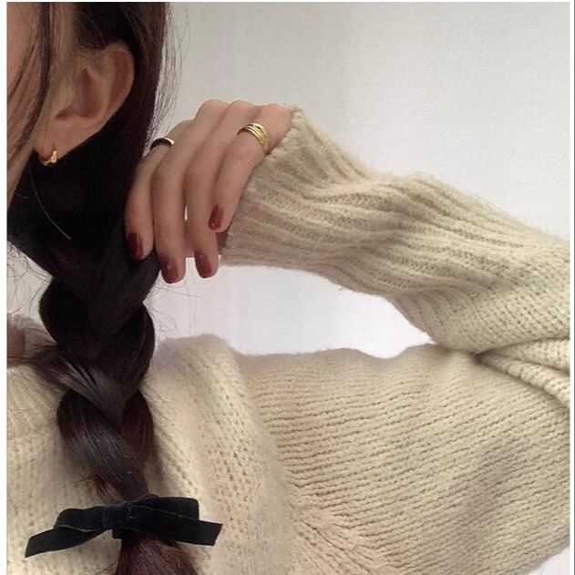 Glänzender Creolen-Ohrring aus Sterlingsilber 925