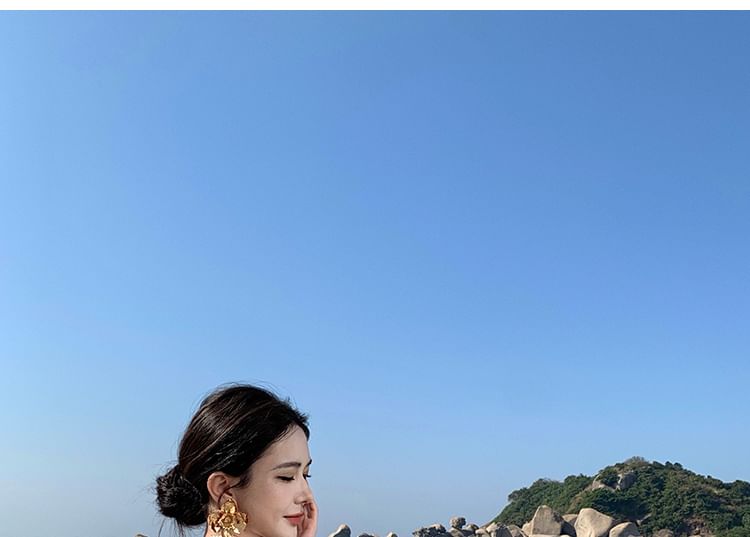 Strapless Mesh Maxi Sheath Dress