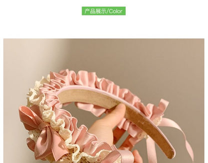 Headband Ruffle Bow
