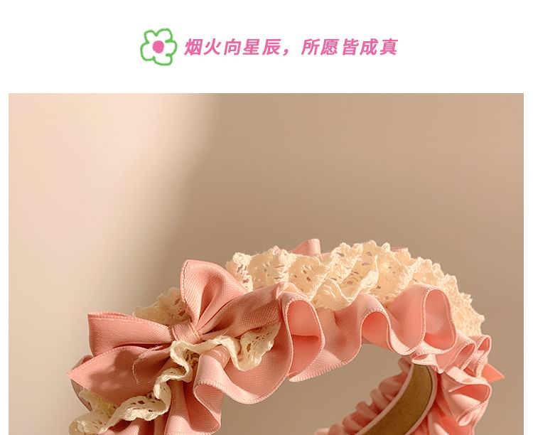 Headband Ruffle Bow