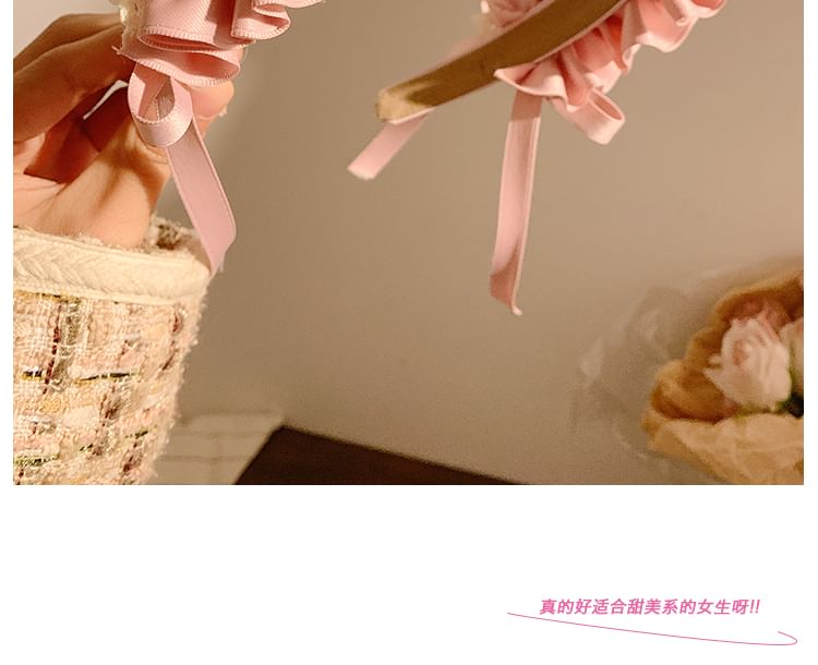 Headband Ruffle Bow