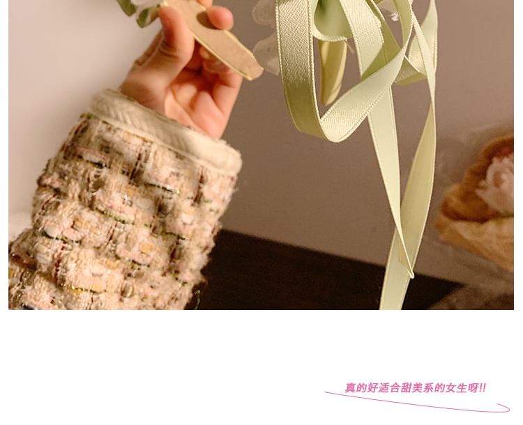 Headband Floral Ruffle
