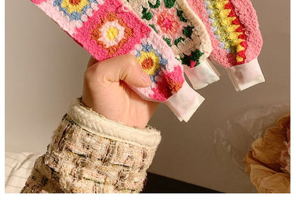 Patterned Crochet Headband Wide