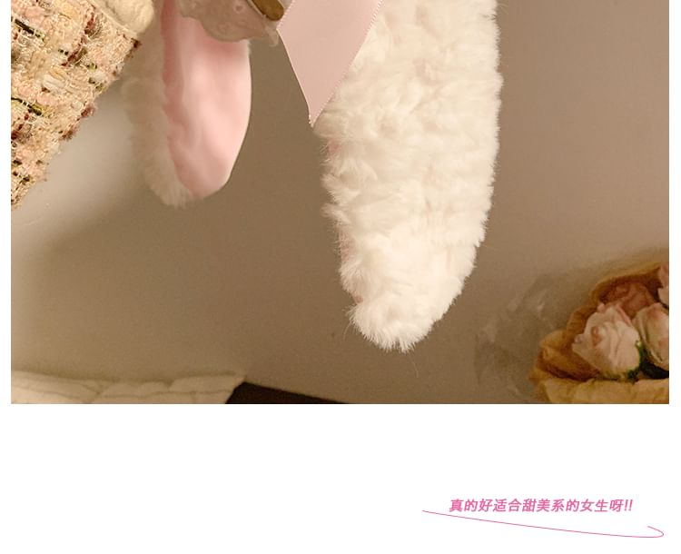 Ear Headband Bow Ruffle Bunny
