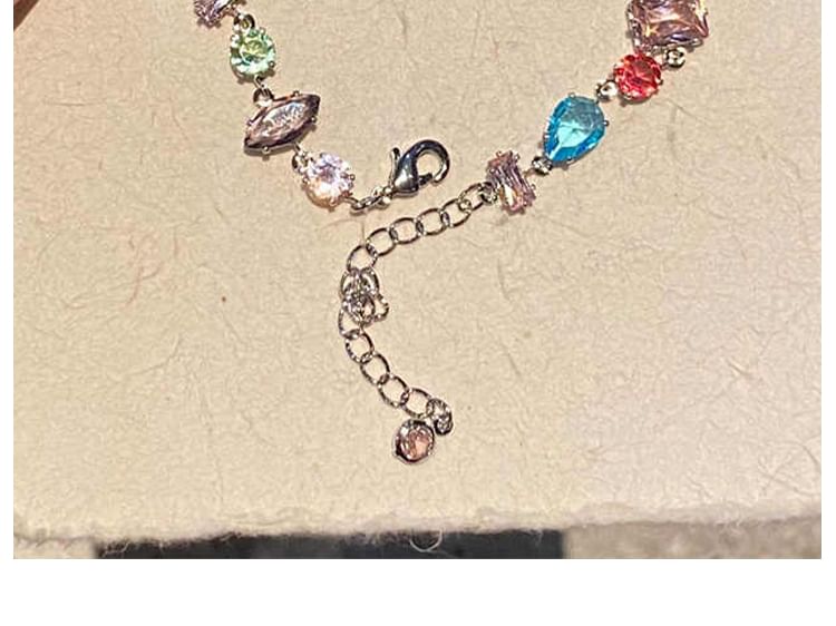 幾何学的なラインストーンブレスレット