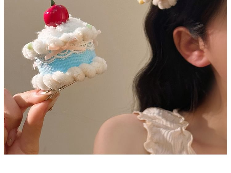 Cherry Hair Clip Cake