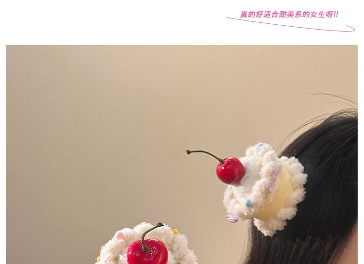 Cherry Hair Clip Cake