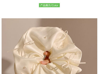 Plain Scrunchie Bow Satin