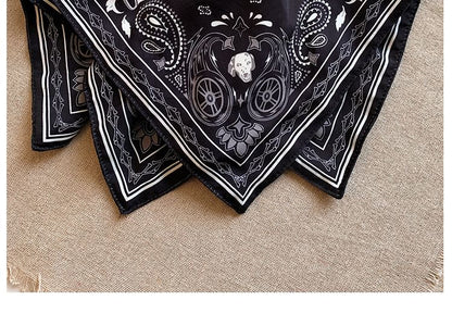 Square Scrunchie Paisley Print