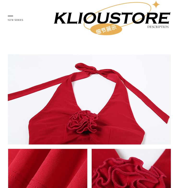 Sleeveless Floral Cutout Mesh Panel Maxi Bodycon Dress