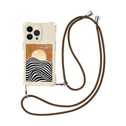 / ストラップセット スマホケース サンライズ