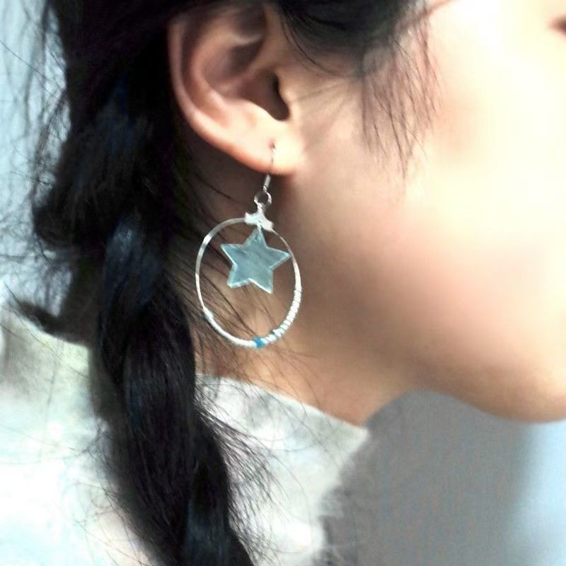 Dangle Earring Star-Shaped