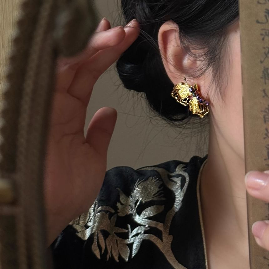 Ohrring Schmetterling Tropfen