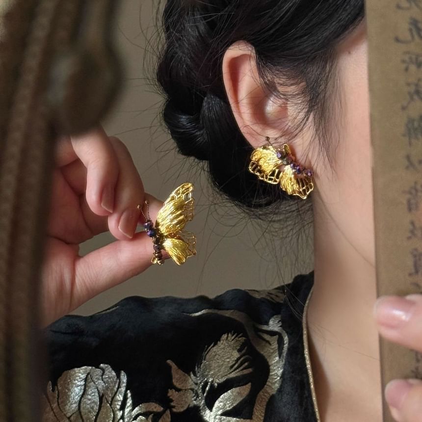 Ohrring Schmetterling Tropfen