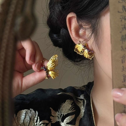 Ohrring Schmetterling Tropfen