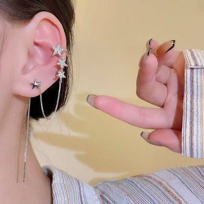 Kettenohrring-Manschettenstern